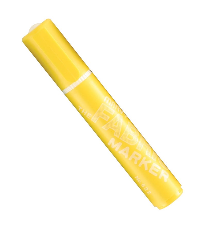 Marvy Uchida Uchida 622-C-5 Marvy Broad Point Fabric Marker, Yellow - Image 1